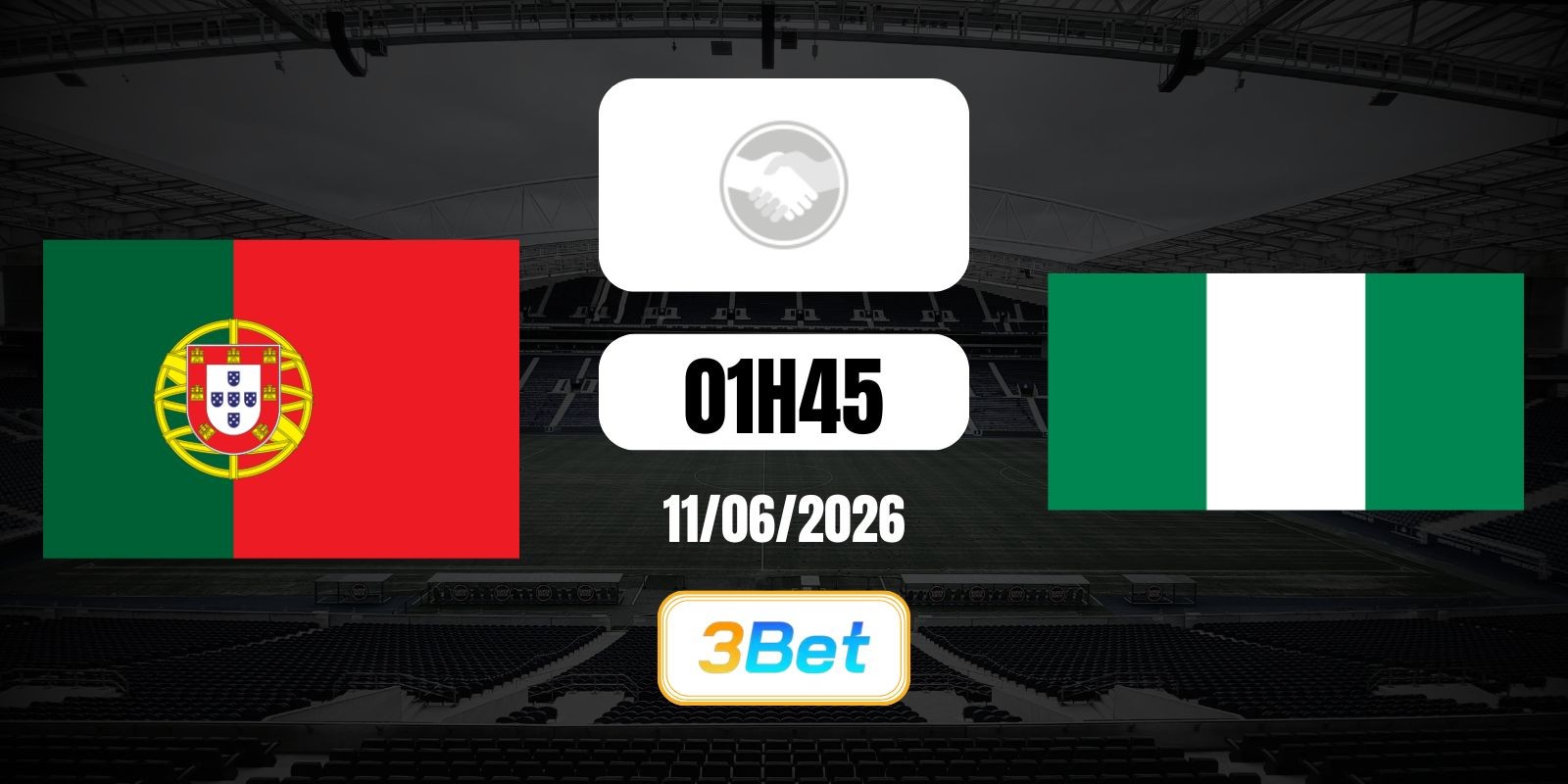 3BET Soi kèo Bồ Đào Nha vs Nigeria 01h45 ngày 11/06/2026 - Giao hữu quốc tế